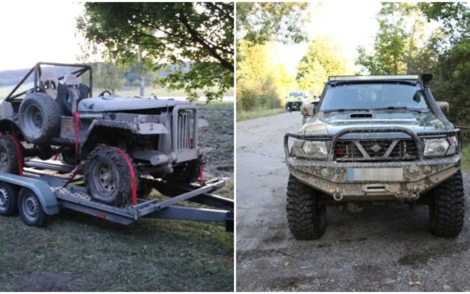 Přes dvě promile nadýchal jeden z řidičů po nehodě na neoficiálních závodech offroadů