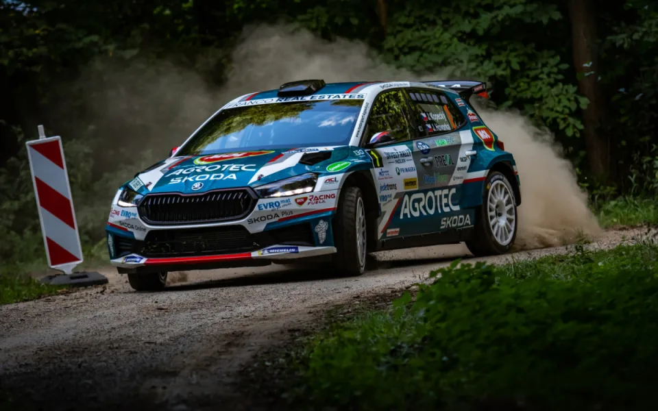 Kopecký vyhrál 1. etapu Rally Pačejov a míří za mistrovským titulem. Foto: Se svolením Rally Pačejov