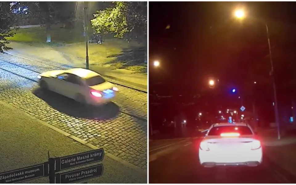 Opilý řidič mercedesu si udělal z ulic města závodní okruh, policistů si prý nevšiml