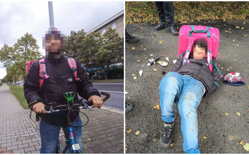 Kurýr prohlašoval, že má v kalhotách zbraň. Zpacifikoval ho strážník a kolemjdoucí