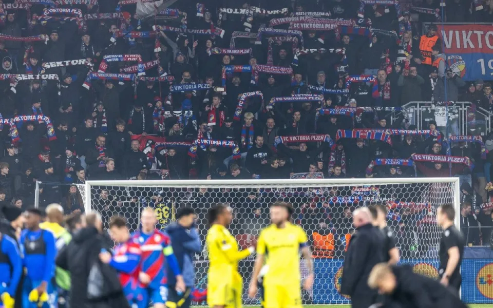 Plzeň dostala za chování fanoušků v zápase s Fenerbahce pokutu půl milionu korun