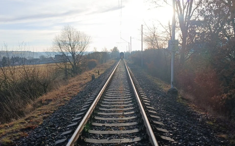 Nehoda na železniční trati u Blovic na Plzeňsku
