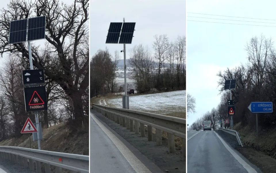 Sloupy s kamerami znervóznily řidiče. Objevily se na známém úseku silnice I/20