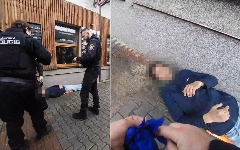 Záchrana muže, který na ulici zkolaboval po alergické reakci