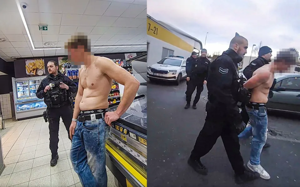 Hlídka městské policie zadržela v supermarketu nebezpečného muže