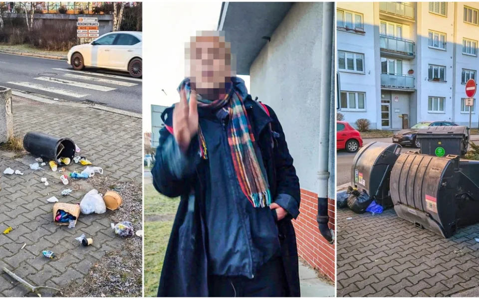 Převracel popelnice a dožadoval se policie, své jednání muž obhajoval velmi podivně