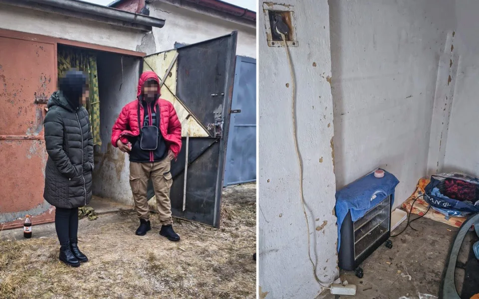 Dvojice squatterů obsadila cizí garáž a v mrazu si užívala luxusu jejího vybavení