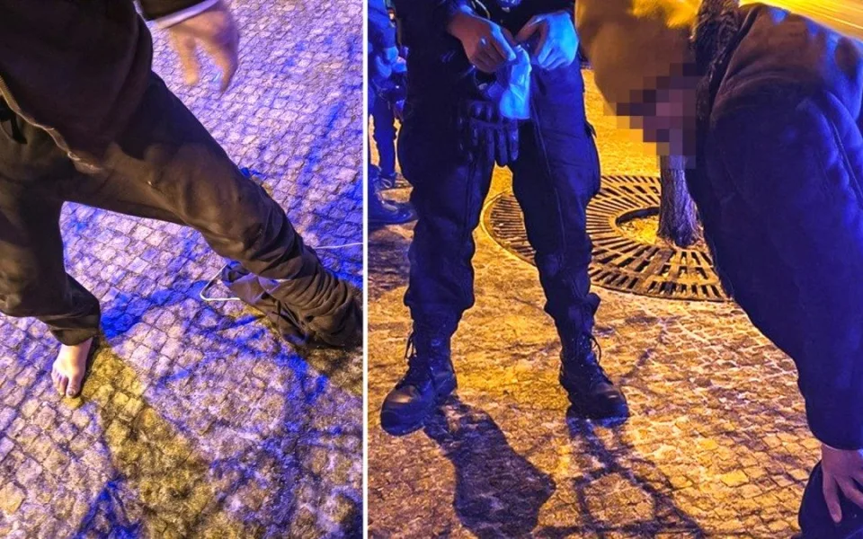Muž bez boty ležel v mrazu na lavičce a hrozila mu, že umrzne