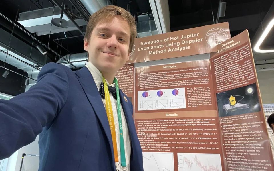 Český gymnazista uspěl mezi světovou vědeckou elitou, nadaný mladík zkoumá exoplanety