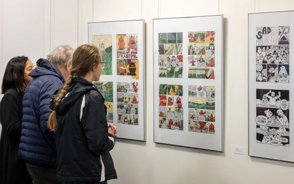 Za komiksy do galerie, nová výstava se zaměřuje na práce mladých autorů