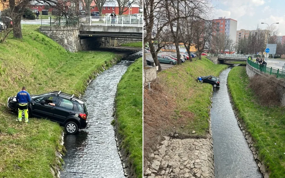 Kuriózní nehoda v Klatovech