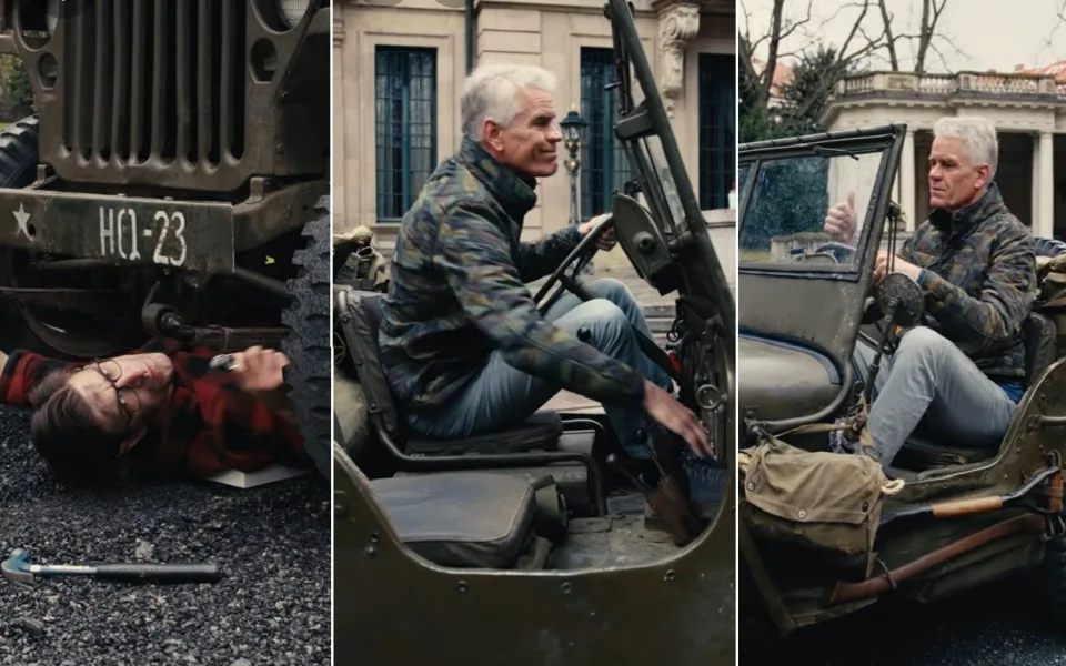 Americký velvyslanec opět baví Čechy. V novém videu startuje legendární jeep