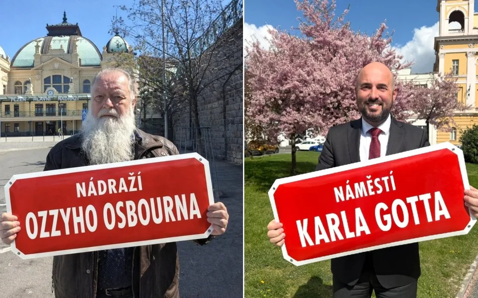 Starosta a senátor Aschenbrenner by chtěl nádraží Ozzyho Osbourna, primátor Zarzycký si už prosadil náměstí Karla Gotta