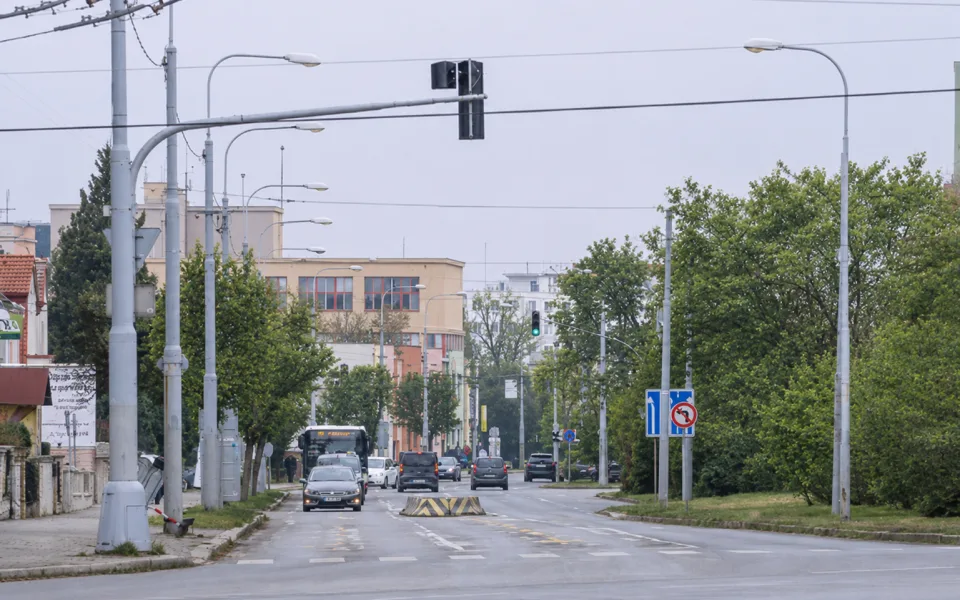 Masarykova ulice před rekonstrukcí