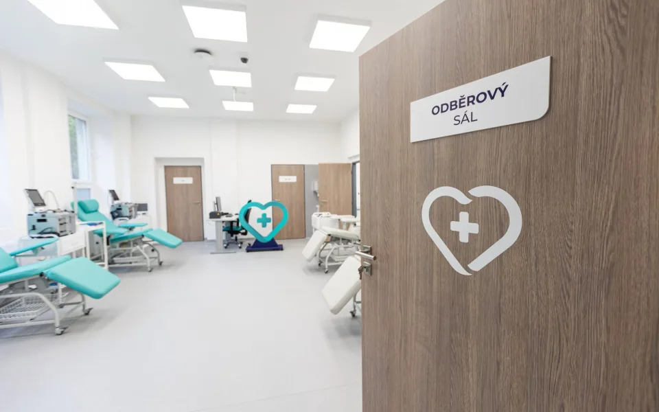 Novinka v nemocnici v Plané. Nově nabízí odběry dárců krve
