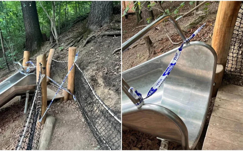 Vandalové poškodili nové hřiště pár dní po jeho otevření, město vyšlo na miliony