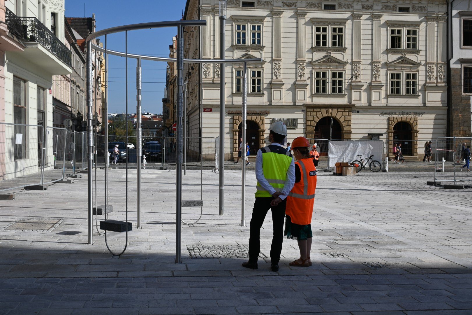 Výsadba stromů na náměstí Republiky v Plzni